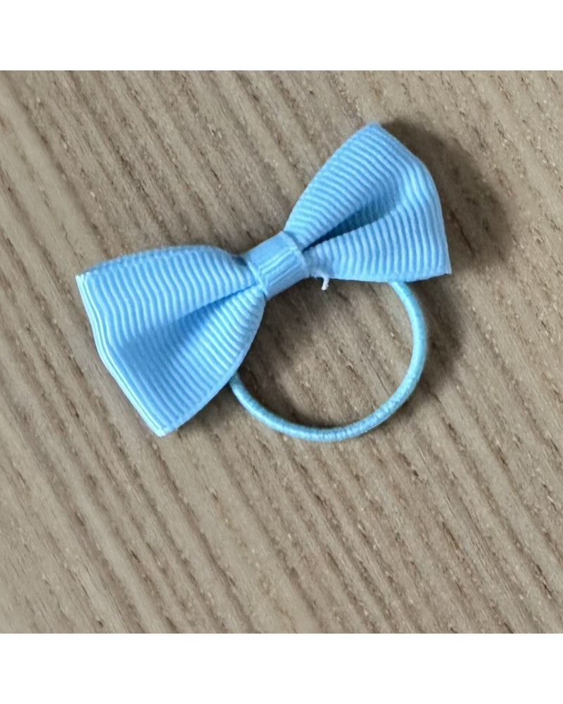 Baby blue λαστιχάκι μαλλιών με φιόγκο