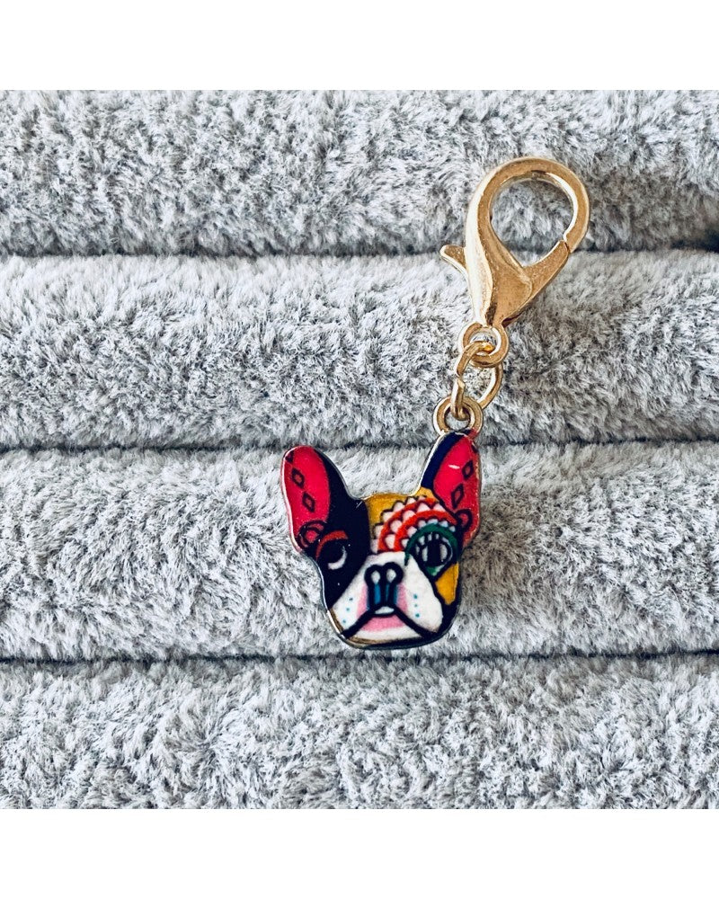 Frenchie Bulldog charm για περιλαίμιο – pinkpaws pet accessory