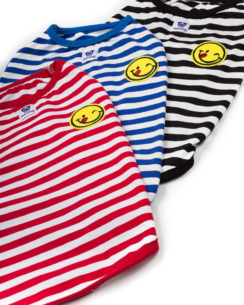 striped dog shirt pinkpaws