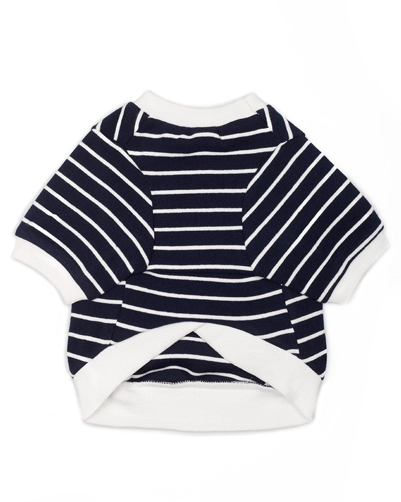ριγέ μπλούζα σκύλου σε navy blue