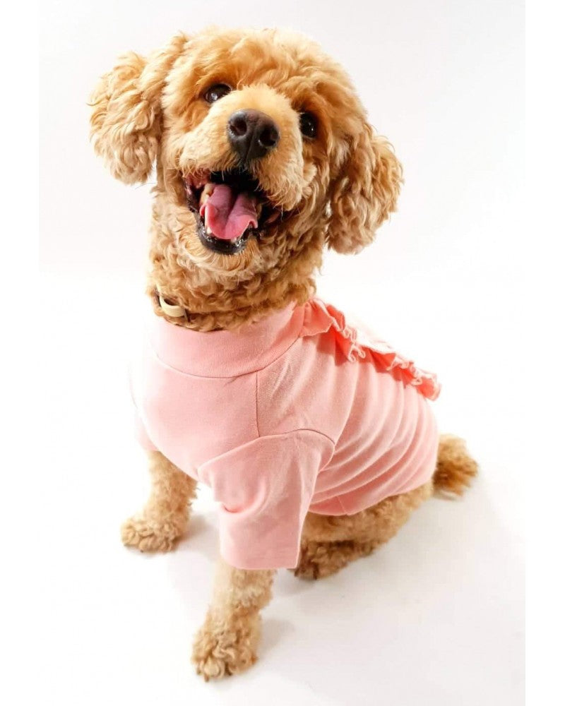 Μπλούζα σκύλου με βολάν σε ροζ Pinkpaws