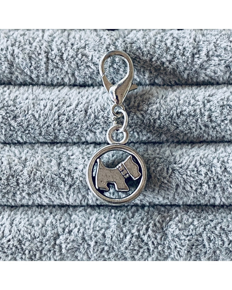 Little Dog charm σε ασημί χρώμα | Pinkpaws