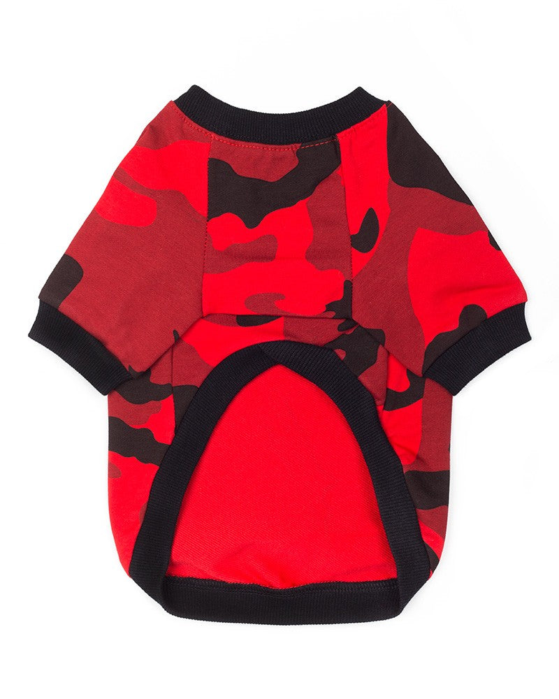 Μπλούζα "Military style" σε κόκκινο| Pinkpaws