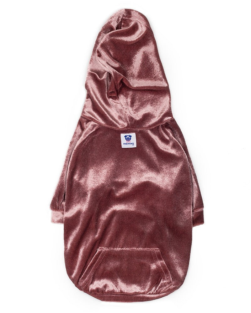 βελούδινη μπλούζα σκύλου σε ροζ