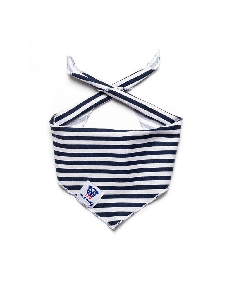 
Μπλε ριγέ μπαντάνα Pinkpaws 