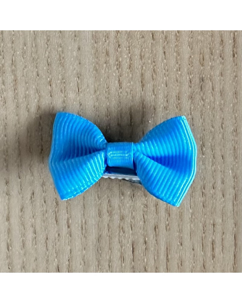 Μπλέ κοκαλάκι φιογκάκι με clip