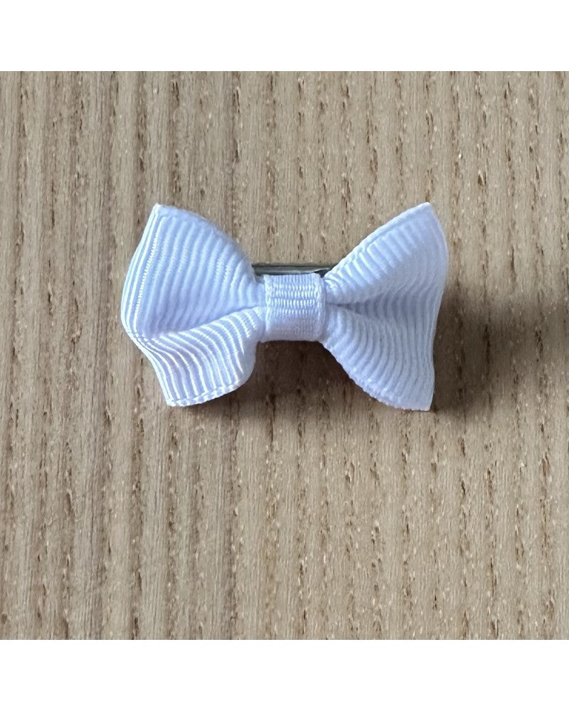 Λευκό κοκαλάκι φιογκάκι με clip