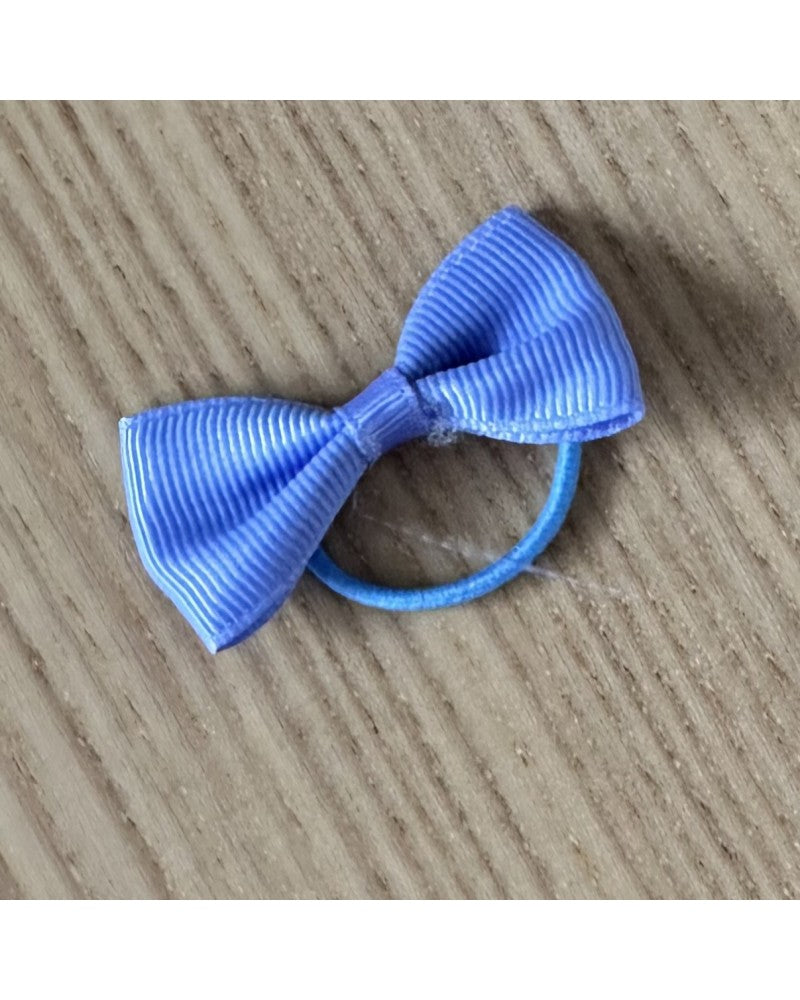 Μπλε λαστιχάκι μαλλιών με φιόγκο