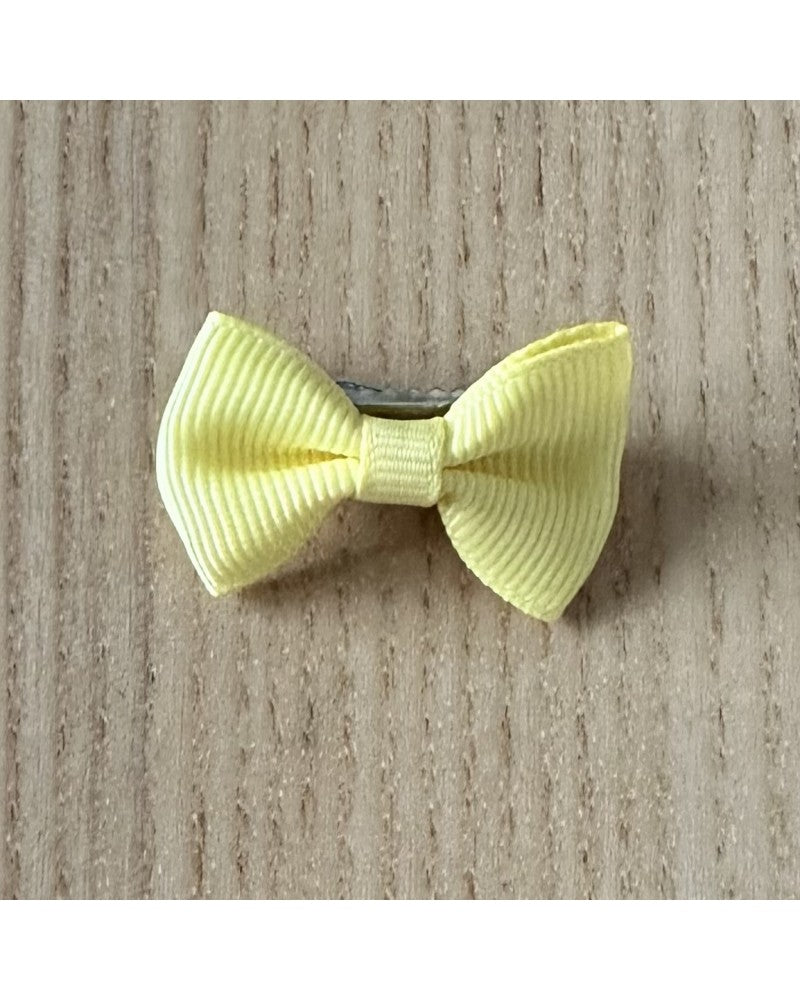 Κίτρινο κοκαλάκι φιογκάκι με clip