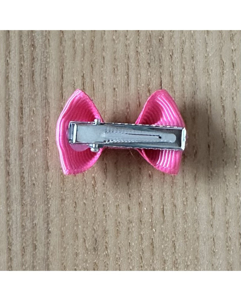 Έντονο ροζ κοκαλάκι φιογκάκι με clip