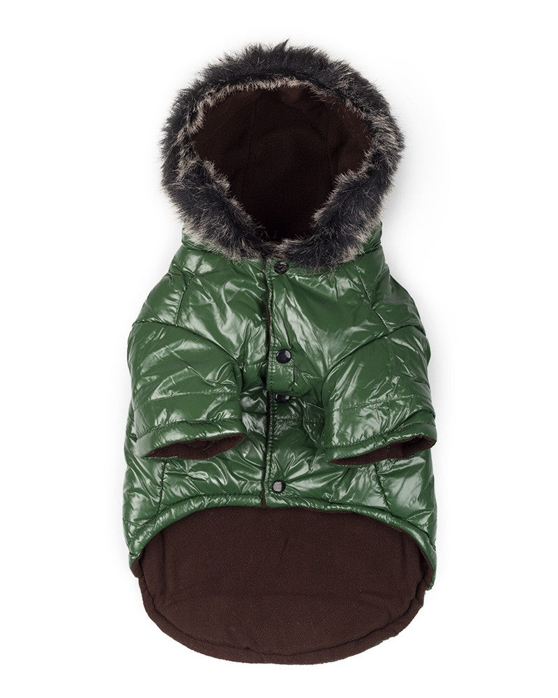 waterproof dog jacket σε πράσινο