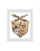 Μπεζ military μπαντάνα Pinkpaws με διακριτικό καμουφλάζ μοτίβο.