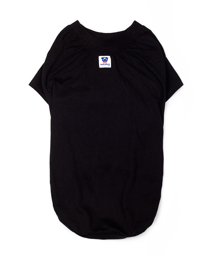 μονόχρωμη μπλούζα μεγαλόσωμου σκύλου σε μαύρο