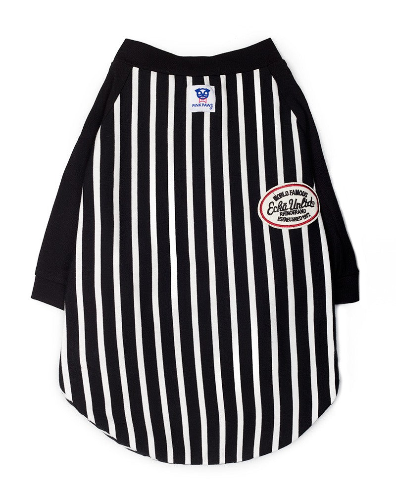 Μπλούζα "Urban Stripe" για μεγαλόσωμους σκύλους σε μαύρο| Pinkpaws