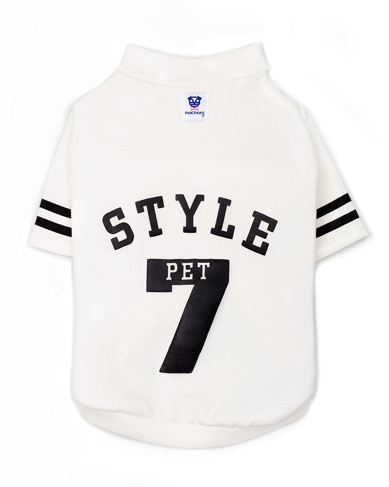 Sport μπλούζα σκύλου σε λευκό Pinkpaws