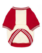 Red PRPJ college dog sweater- minimal premium pet clothing