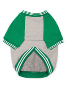 Green PRPJ college dog sweater- minimal premium pet clothing