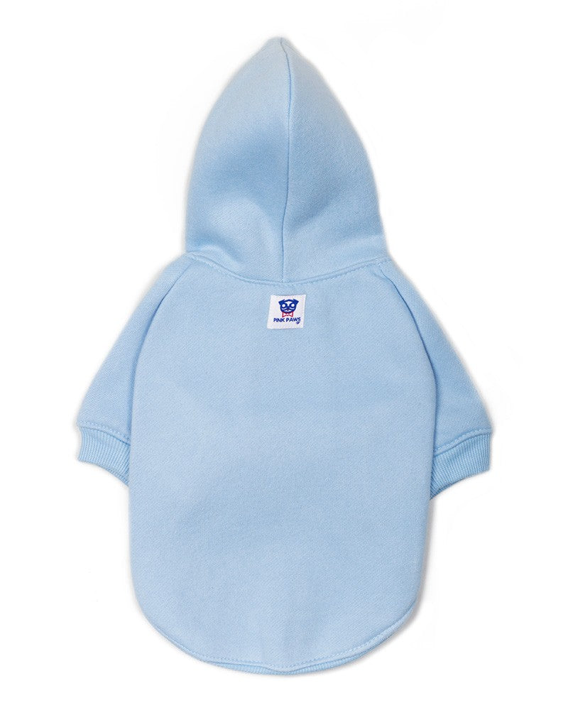 Γαλάζιο φούτερ με κουκούλα για σκύλους