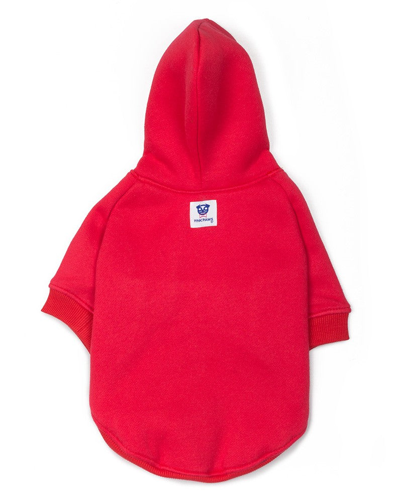 Κόκκινο φούτερ για σκύλους