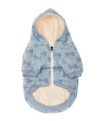 Hoodie για σκύλους σε γαλάζιο χρώμα με ανάγλυφους φιόγκους