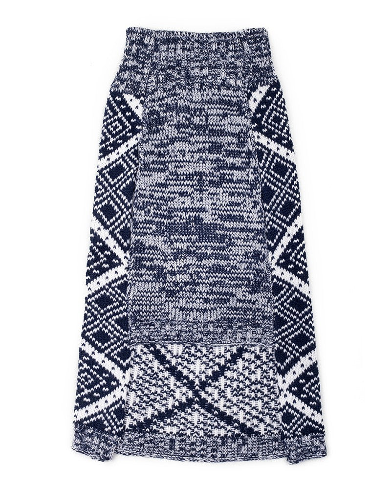 Πλεκτό πουλόβερ για σκύλους με μοτίβο ρόμβων